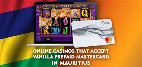 online casinos that accept vanilla mastercard